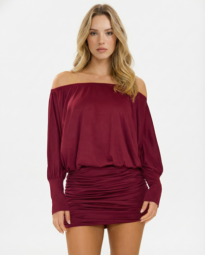 ARIA | SOLA Ruched Mini Dress
