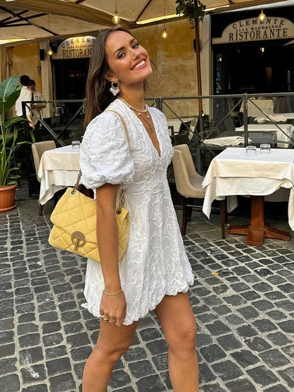 Elara | Puff Mini Dress